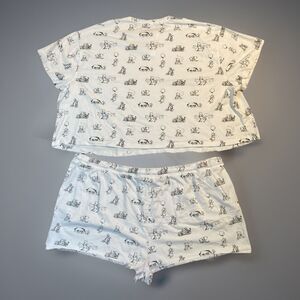 Disney Winnie the Pooh and Pals Sleepwear Shorts Set Womens 3X